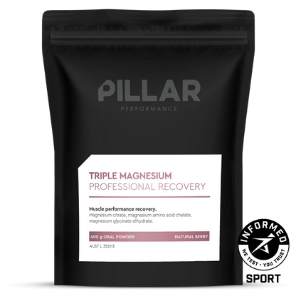 PILLAR PERFORMANCE - Triple Magnesium Powder Natural Berry - Volume Pack