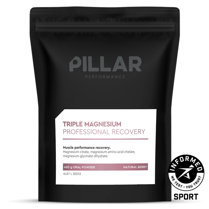 PILLAR PERFORMANCE - Triple Magnesium Powder Natural Berry - Volume Pack