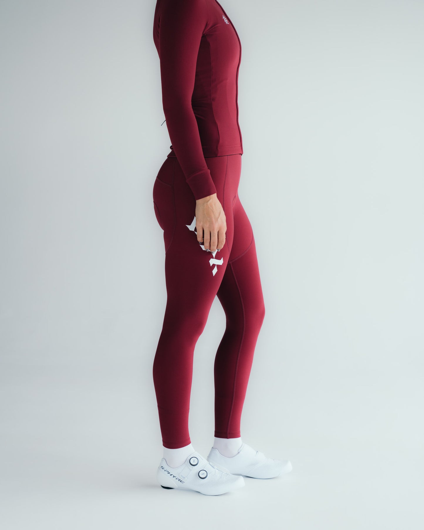 Women's Core Thermal Bib Tight - Rot Wine