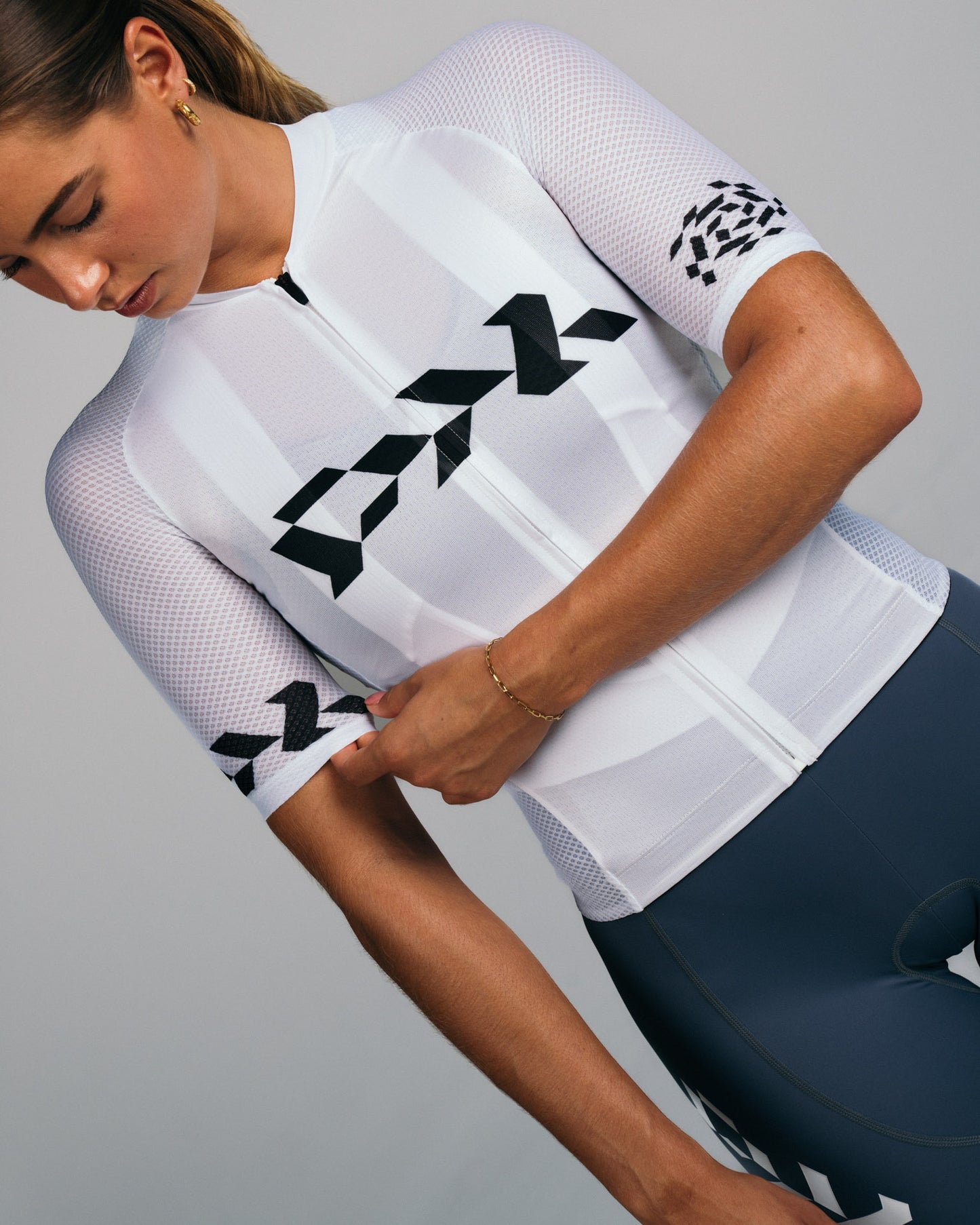 Women's Core Jersey - White Black (24)