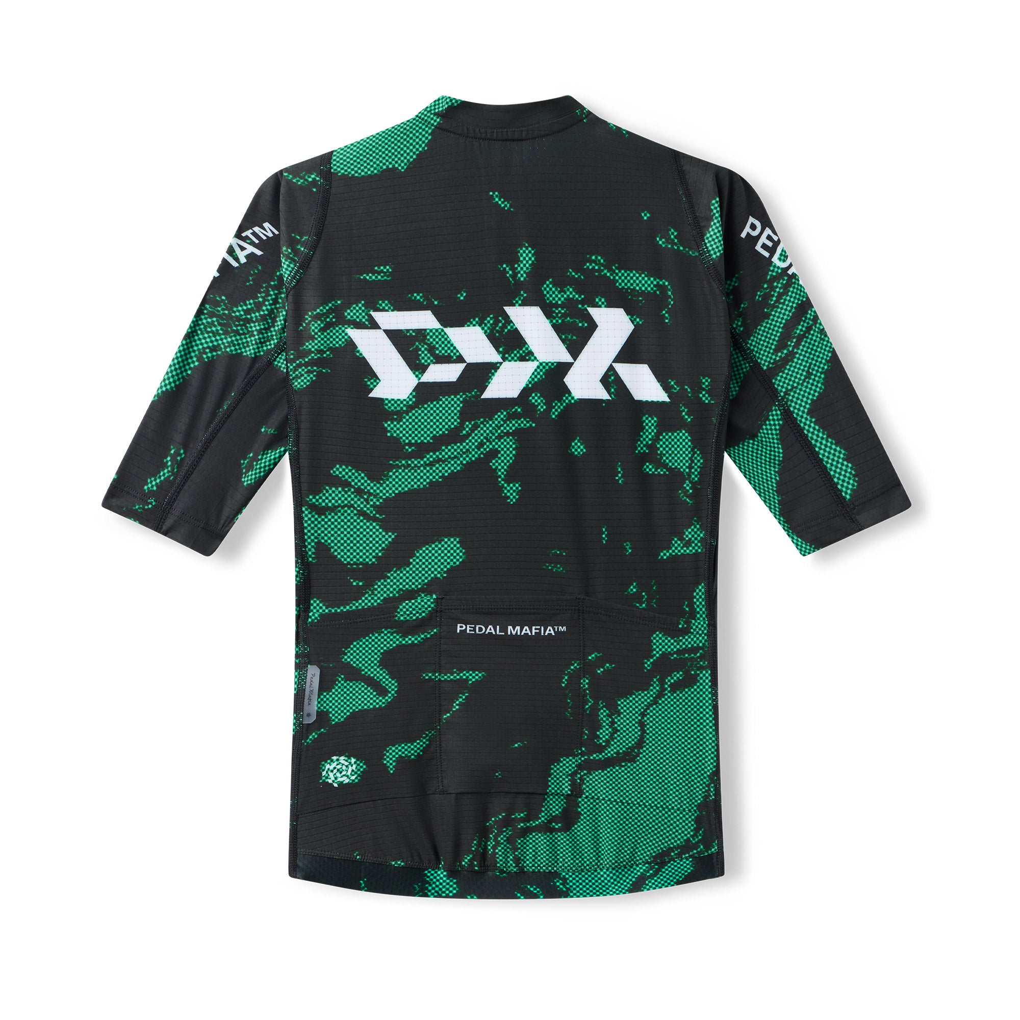 Women's Pro Race Jersey - Glitch Flow Shadow Green | Pedal Mafia
