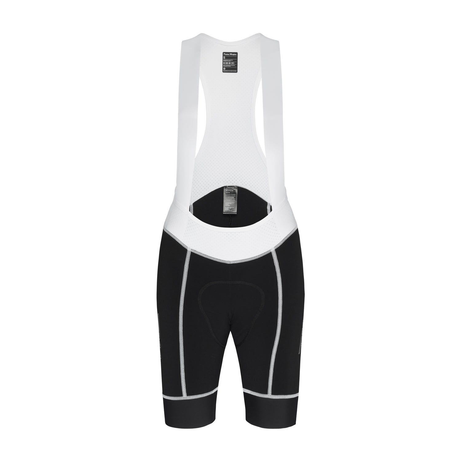 Womens Pro Vapour Cycling Bib - Black White | Pedal Mafia