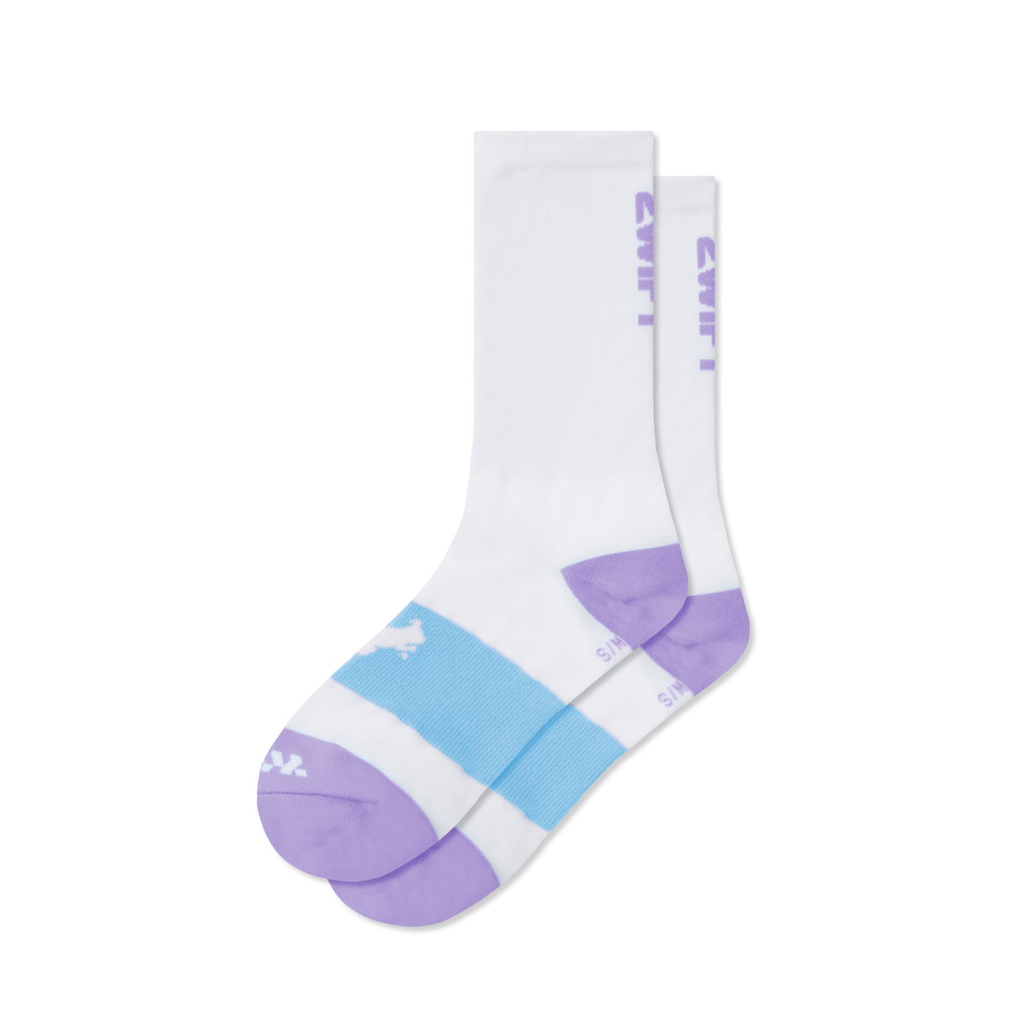 Cycling Socks - Watopia Essentials White w/ Lavender