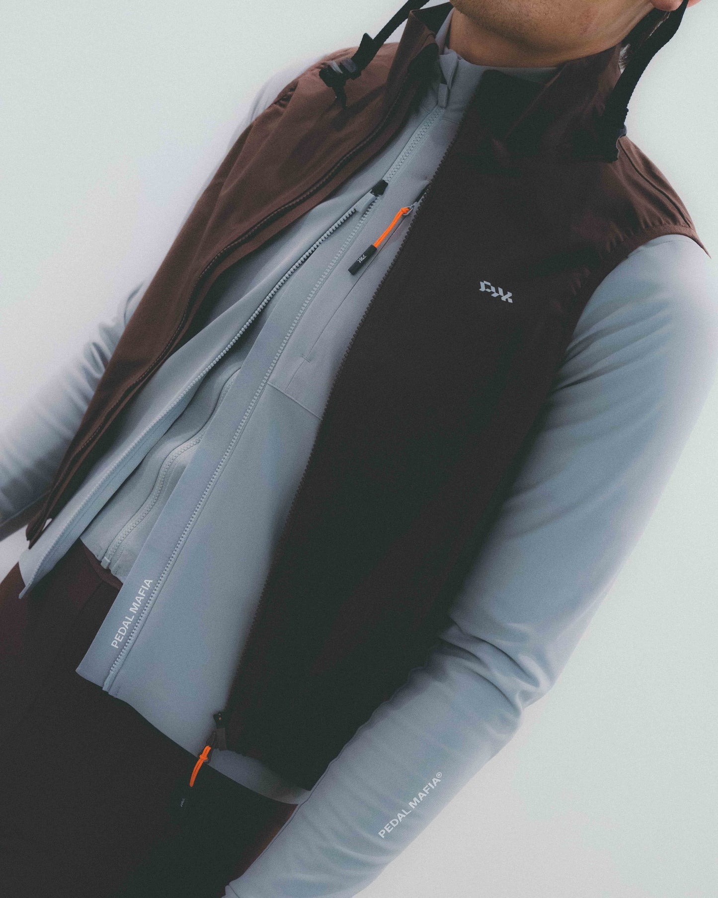 Men's Pro Sympatex Heavy Rain Vest - Brown