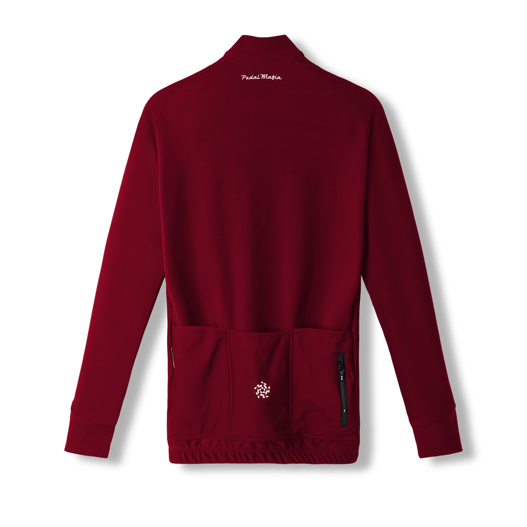 Men's Core Thermal Jacket - Rot Wine | Pedal Mafia Australia