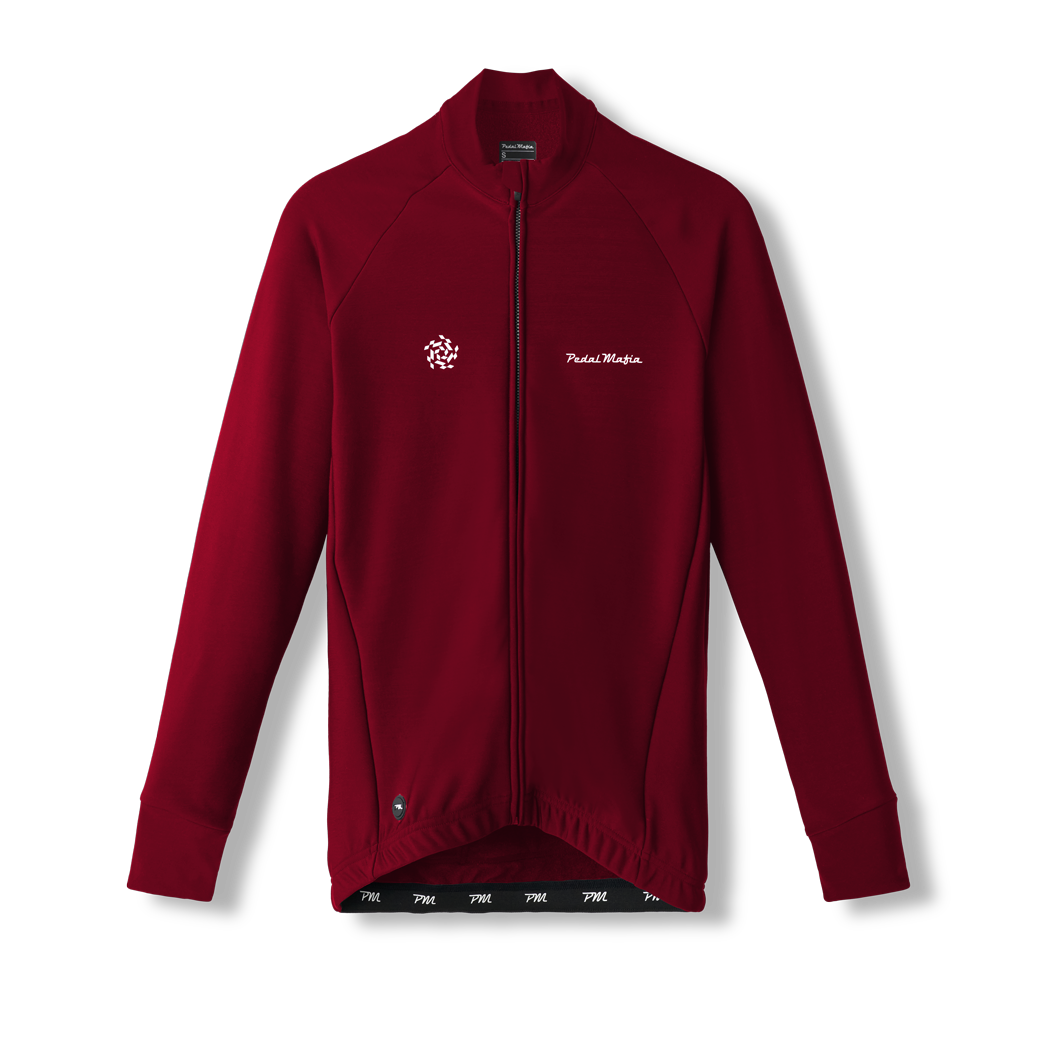 Men's Core Thermal Jacket - Rot Wine | Pedal Mafia Australia