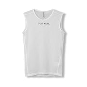 Men's Base Layer - White Sleeveless