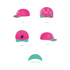 Custom Cycling Cap - Internationelles Pink