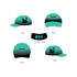 Custom Cycling Cap - Black Swans