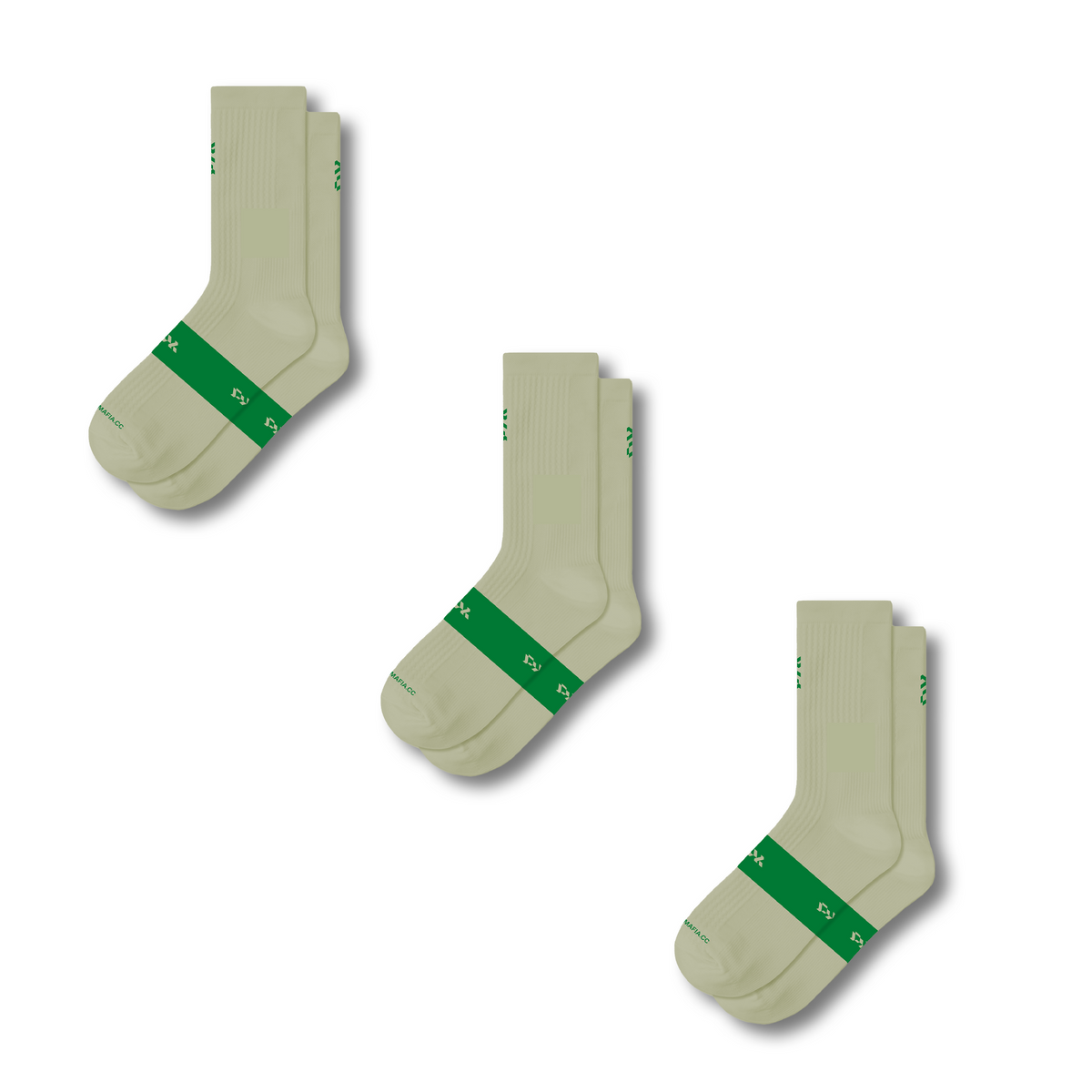 Flight Sock 3 Pack - Sand