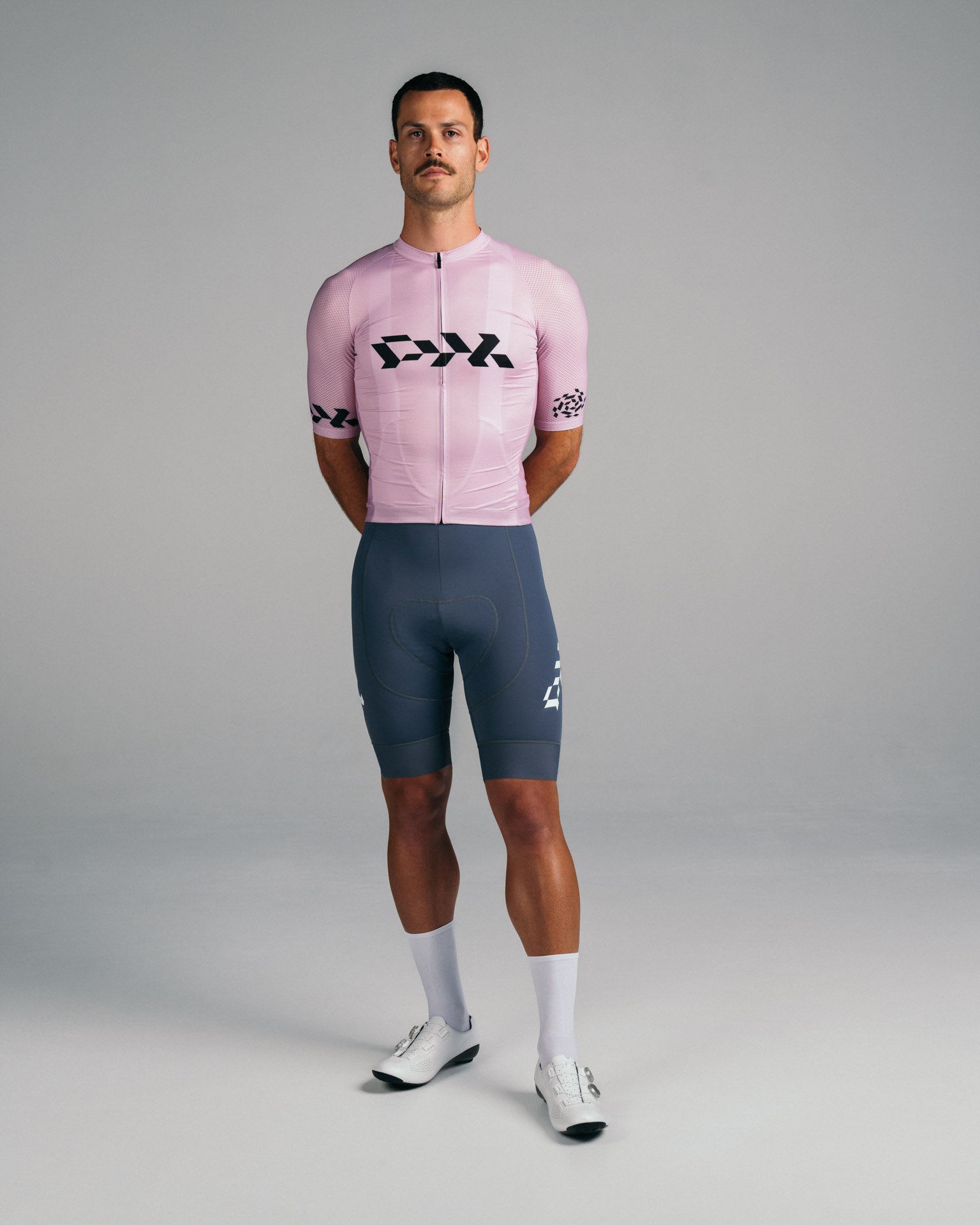 Mens Core Cycling Jersey Lilac Black Pedal Mafia Pedal Mafia