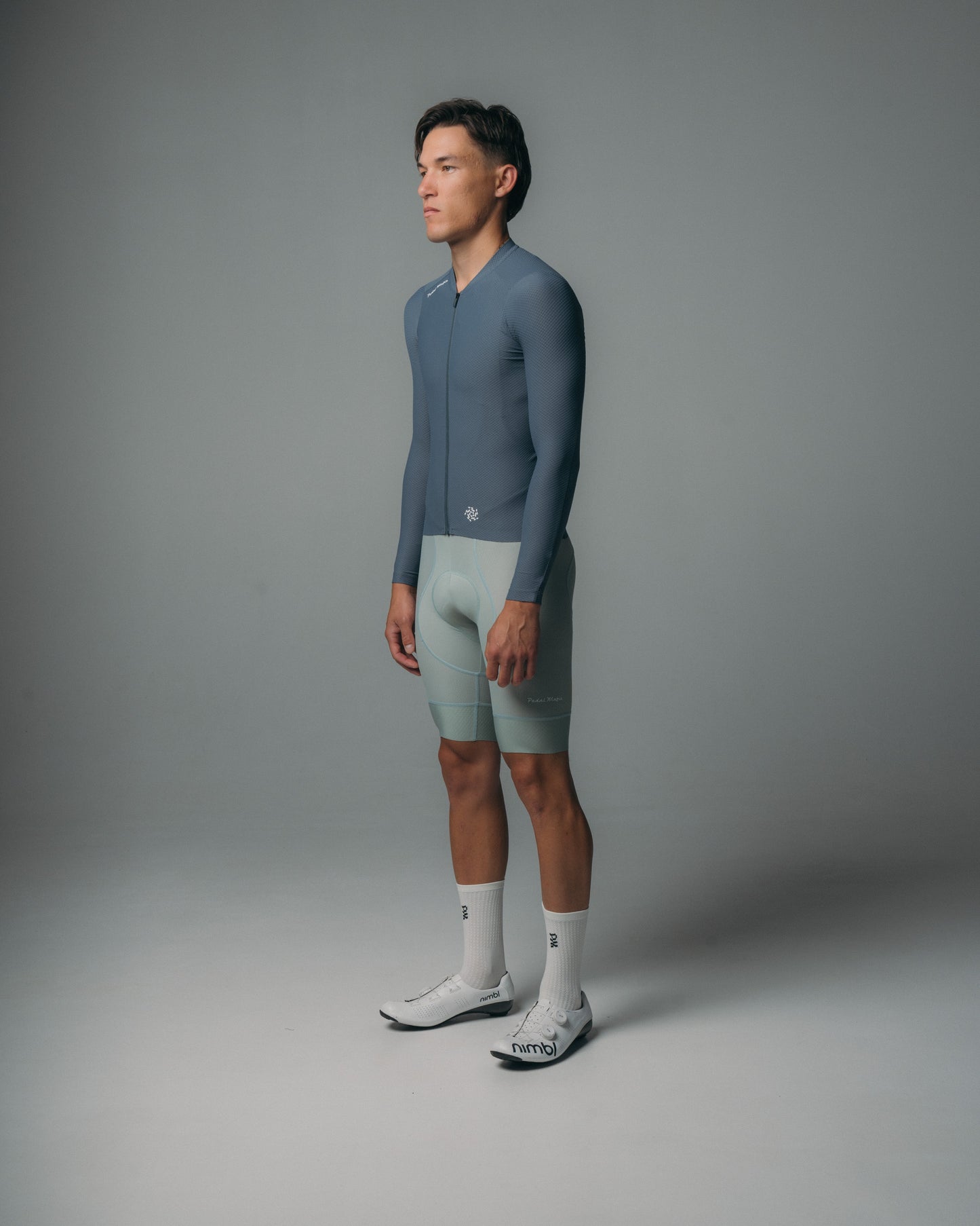 Men's Pro Delta Long Sleeve Jersey - Dark Blue Steel