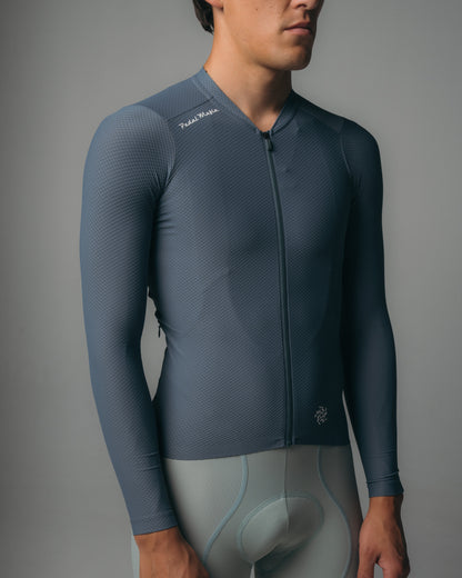 Men's Pro Delta Long Sleeve Jersey - Dark Blue Steel