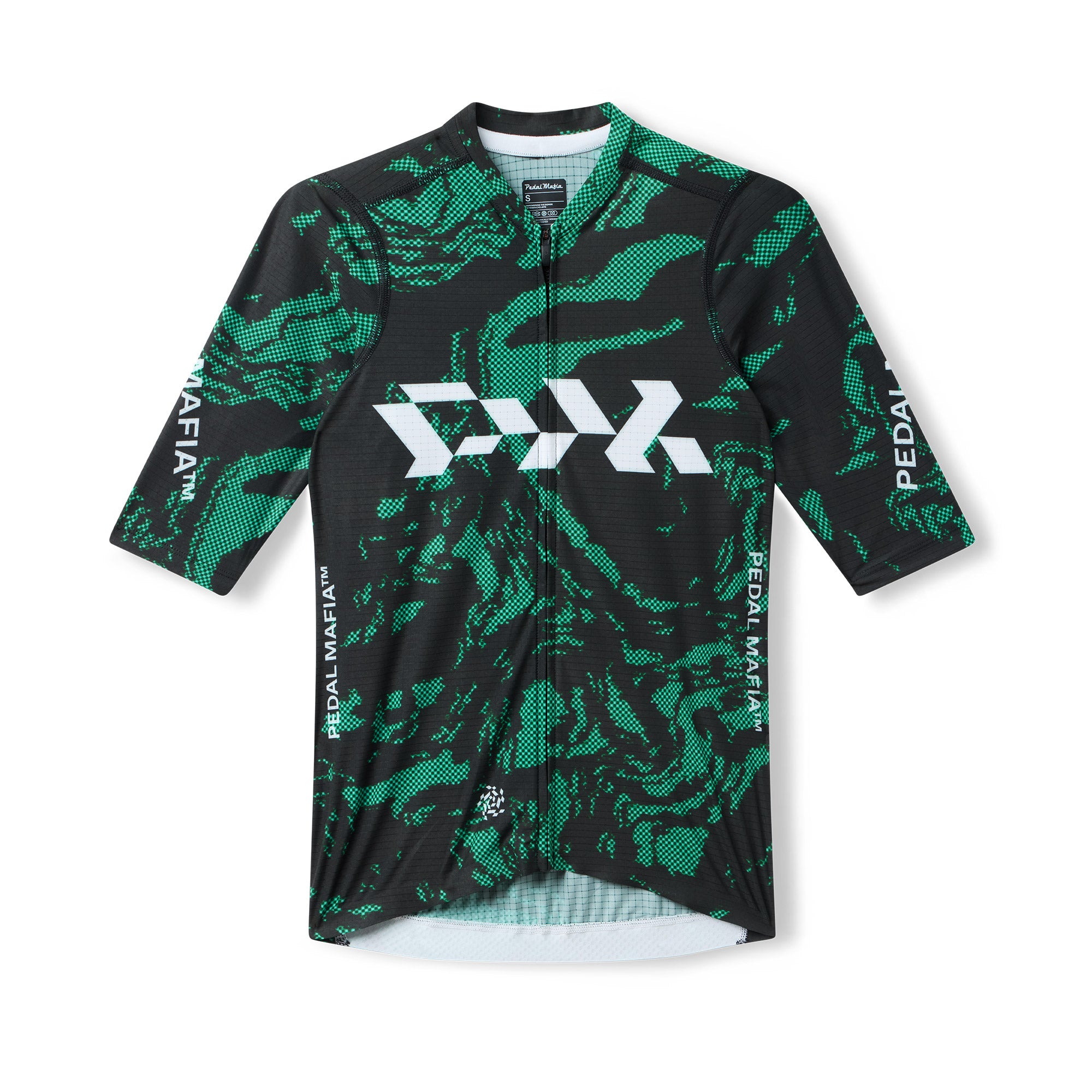 Men's Pro Race Jersey - Glitch Flow Shadow Green | Pedal Mafia