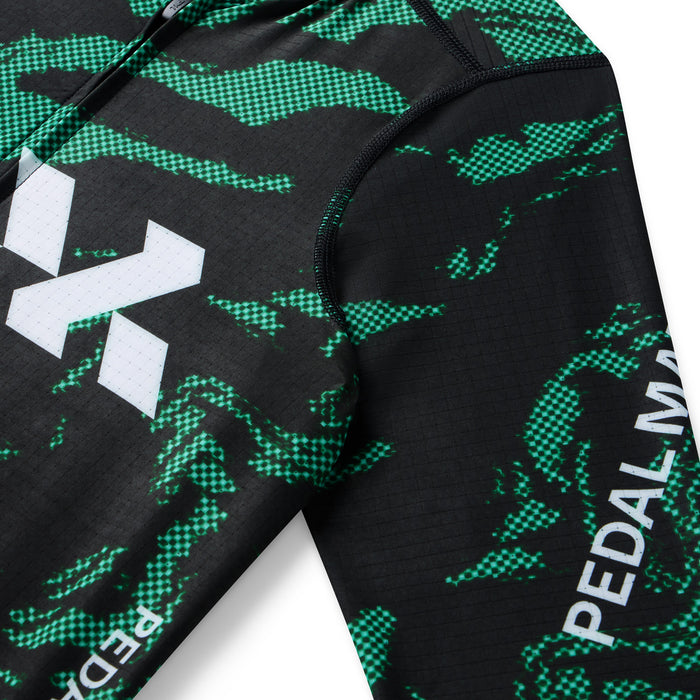 Men's Pro Race Jersey - Glitch Flow Shadow Green