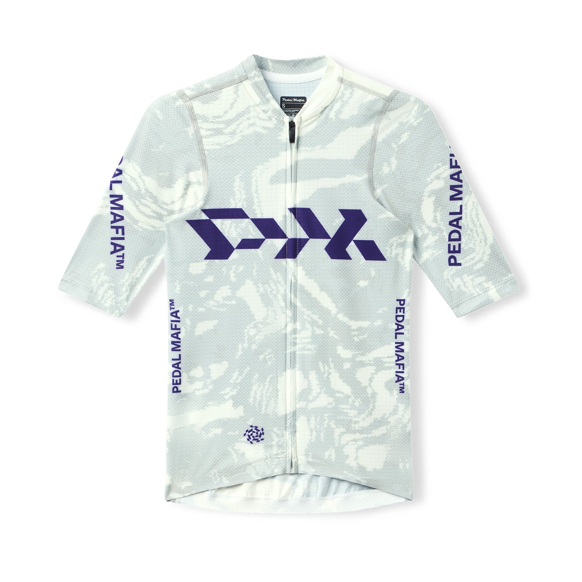 Women's Pro Race Jersey - Glitch Flow White Noise | Pedal Mafia
