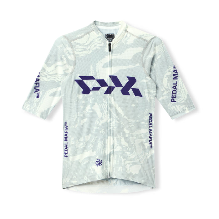 Men's Pro Race Jersey - Glitch Flow White Noise