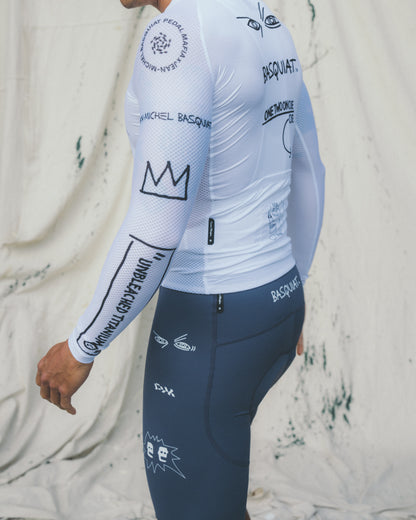 Men's Core Long Sleeve Jersey - Jean-Michel Basquiat White