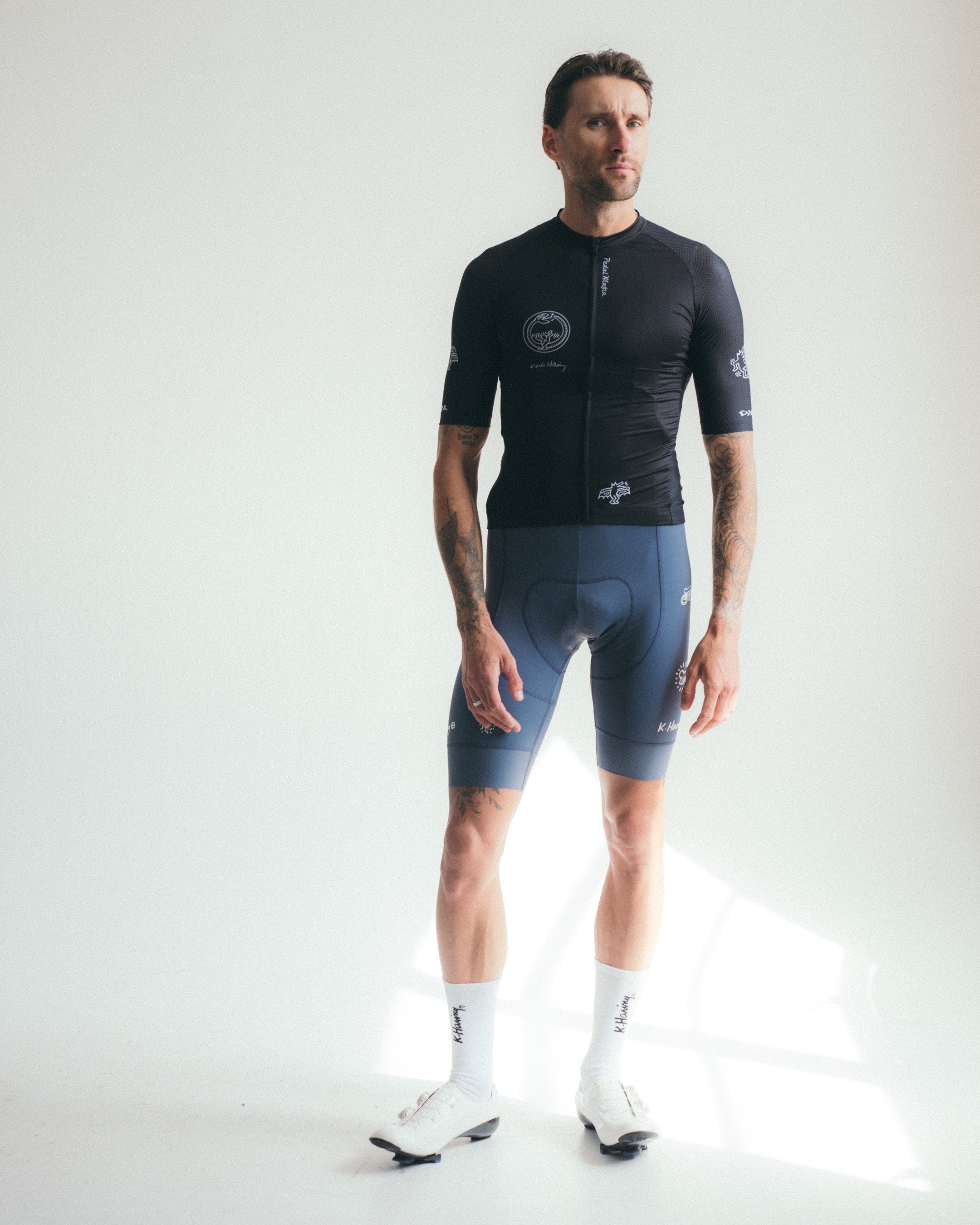 Men's Core Jersey - Keith Haring x PM Black | Pedal Mafia Australia