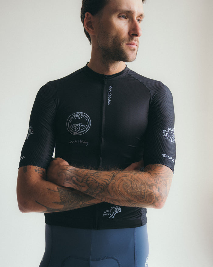 Men's Core Jersey - Keith Haring x PM Black