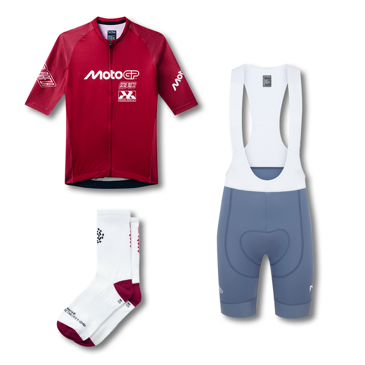 Men's MotoGP Cycling Bundle - Red / Grey