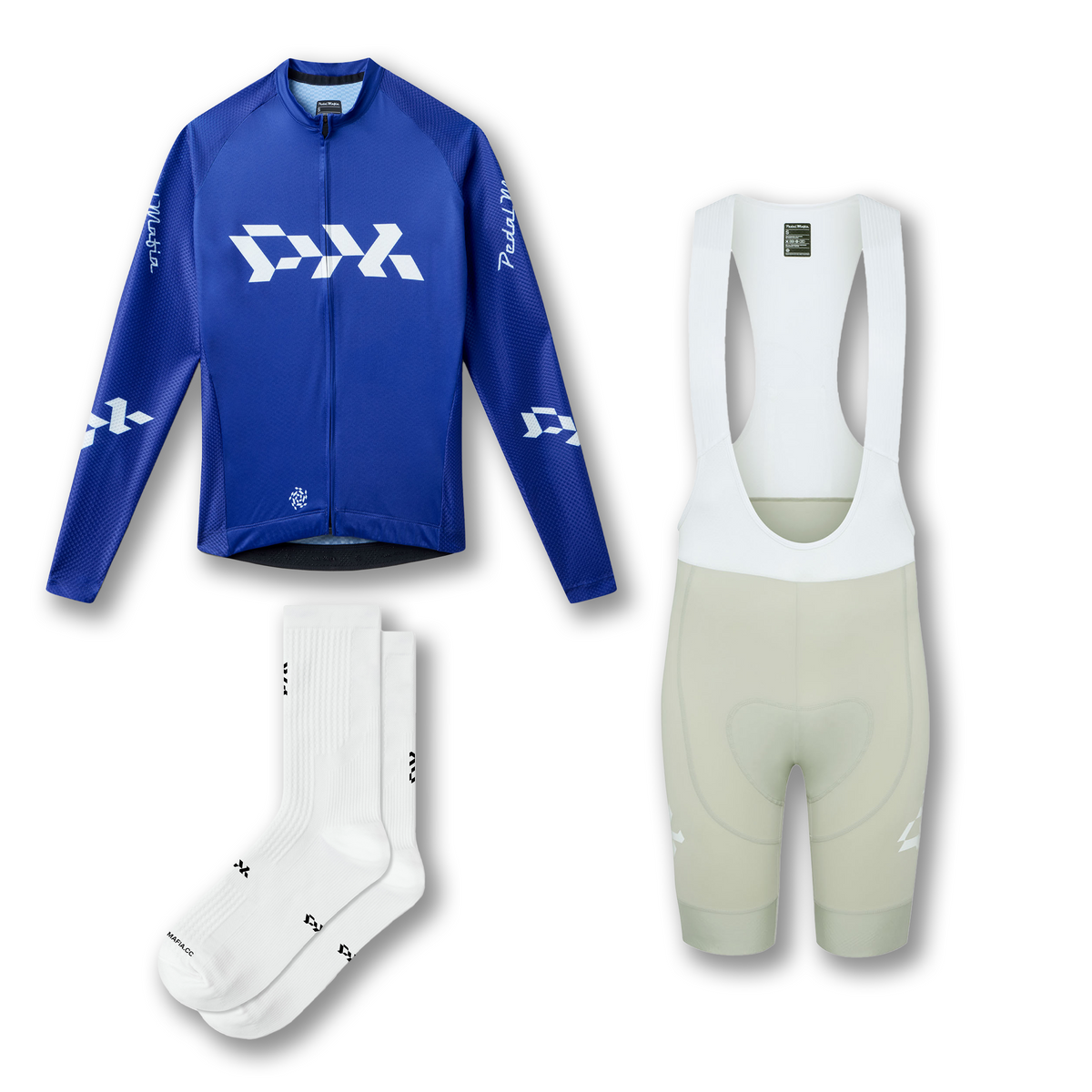 Men's Core Cycling Bundle - Royal Blue / Chalk Stone