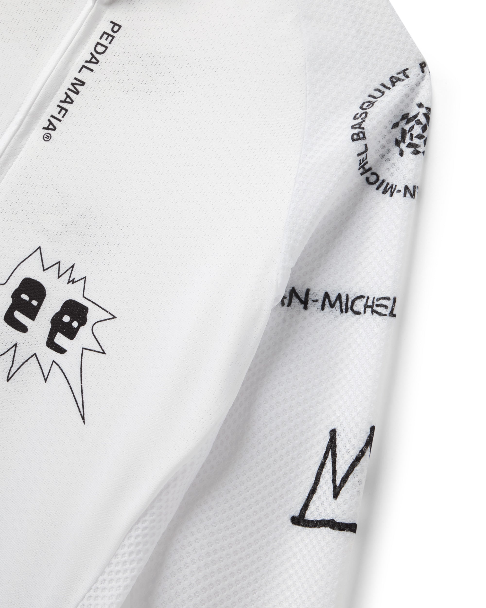 Men's Core Long Sleeve Jersey - Jean-Michel Basquiat White | Pedal