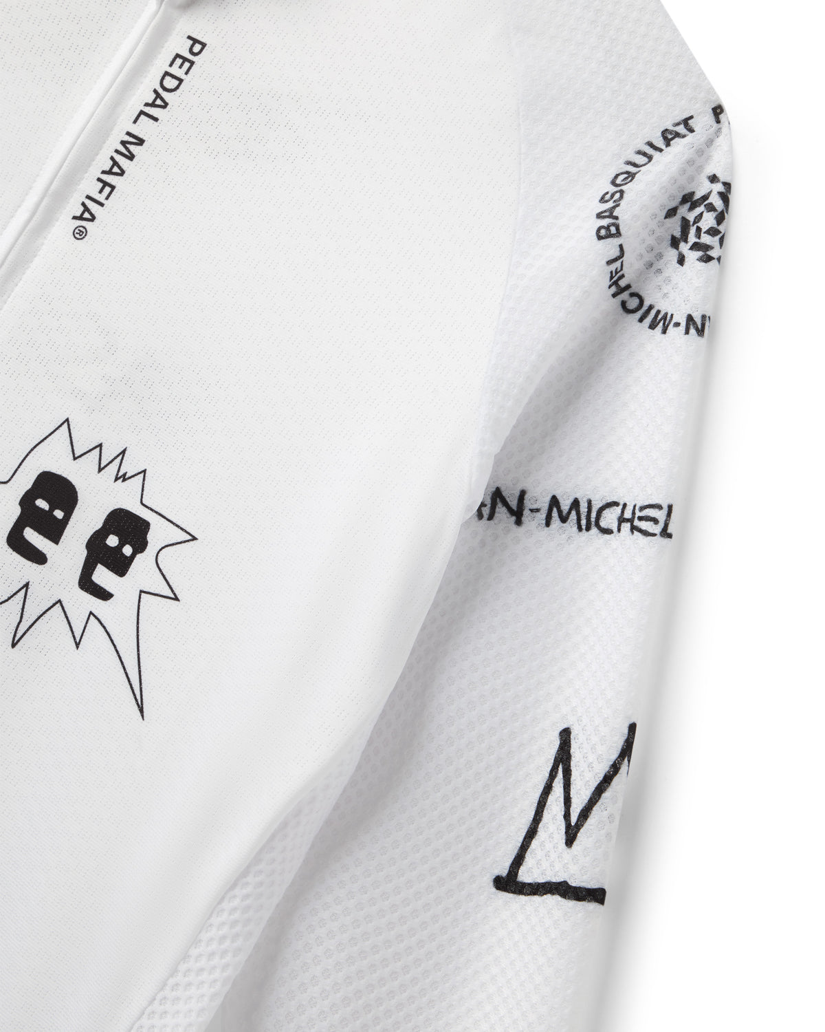 Men's Core Long Sleeve Jersey - Jean-Michel Basquiat White