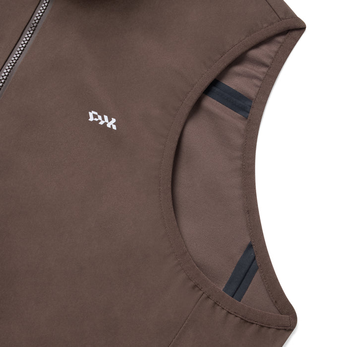 Men's Pro Sympatex Heavy Rain Vest - Brown