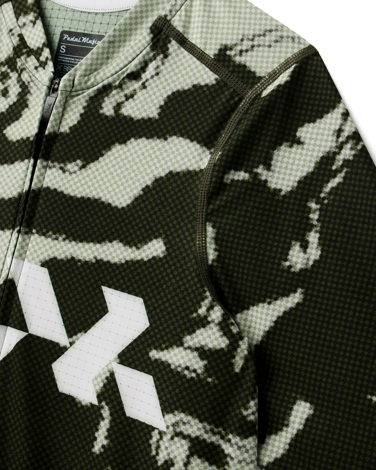 Men's Pro Race Jersey - Glitch Flow Desert Green