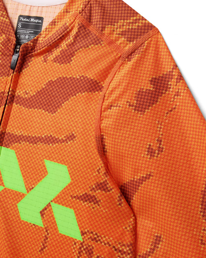 Men's Pro Race Jersey - Glitch Flow Ember