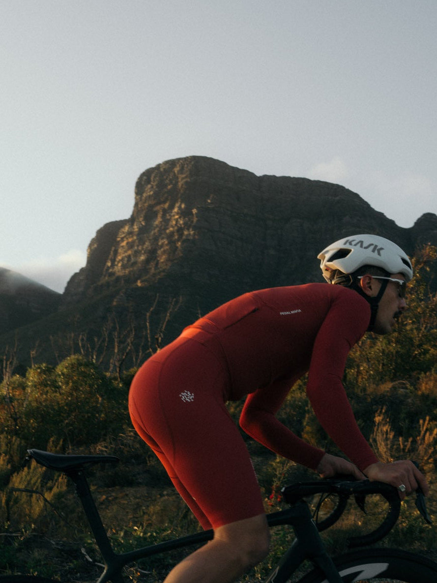 Men's Pro Cycling Kit Bundle - Terracotta | Pedal Mafia Australia
