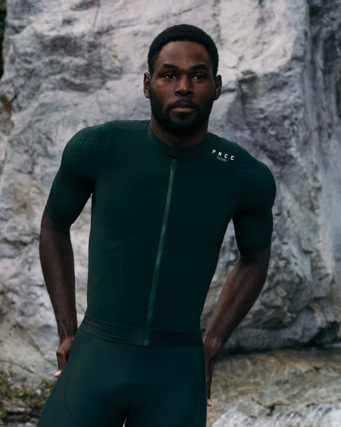 pedal mafia pmcc Mens Pmcc Cycling Jersey - Pine Green | Pedal Mafia