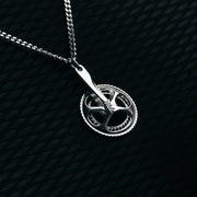 Pedal Mafia Pendant - Sterling Silver with 70cm Curb Chain