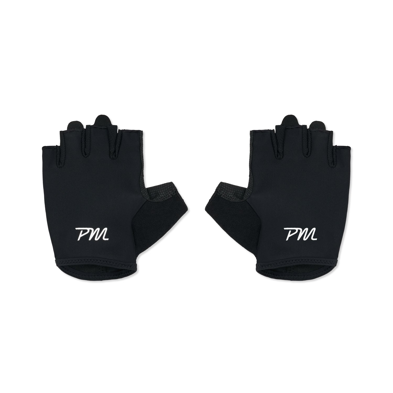 pedaled gloves Pm Short Finger Glove - Black / White | Pedal Mafia
