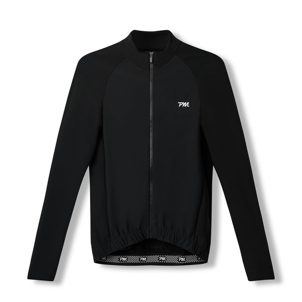 Mens Pro Midweight Thermal Cycling Jacket - Black | Pedal Mafia