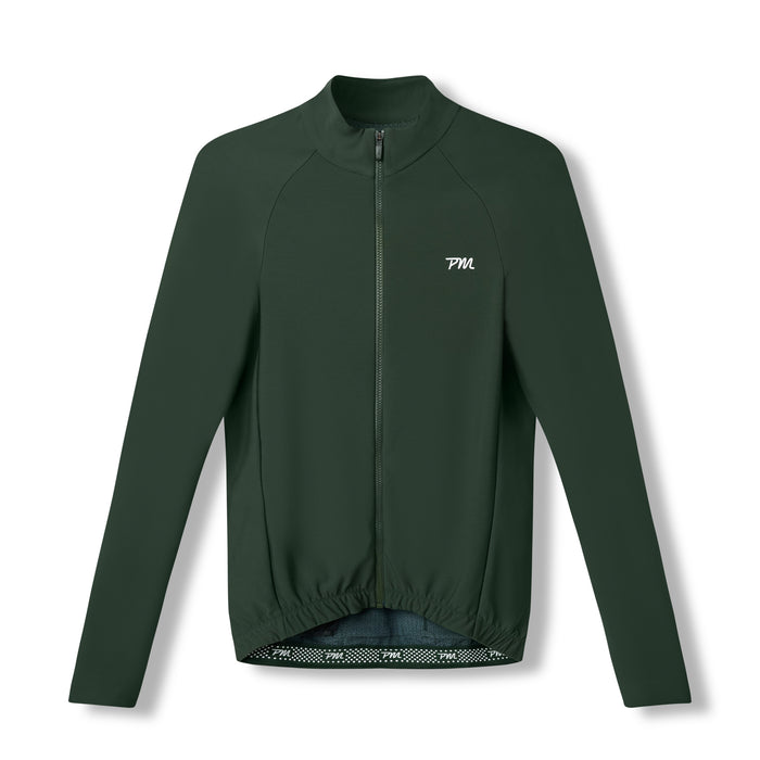 Mens Pro Midweight Thermal Jersey - PM Olive