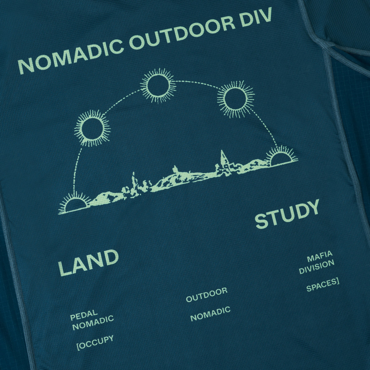 Nomadic Tech Short Sleeve T Shirt - Dark Navy Mint