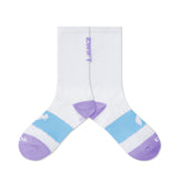 Cycling Socks - Watopia Essentials White w/ Lavender