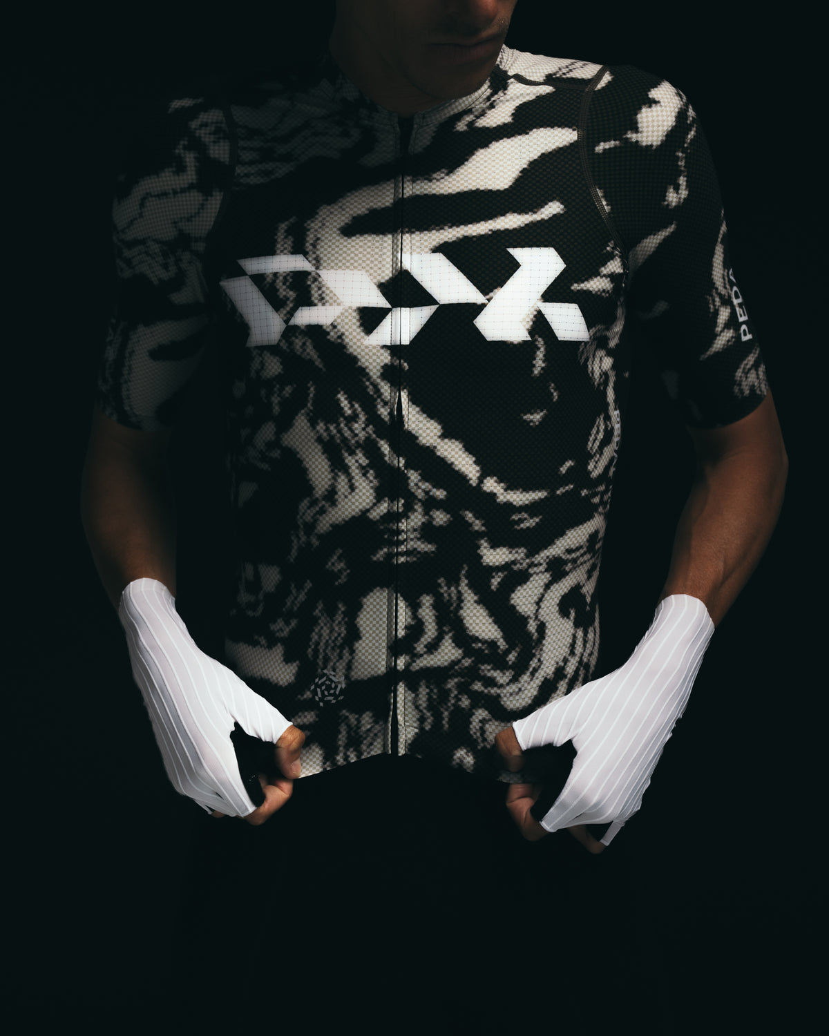 Men's Pro Race Jersey - Glitch Flow Desert Green
