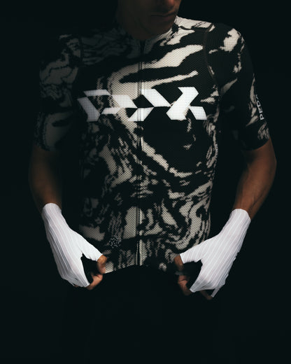 Men's Pro Race Jersey - Glitch Flow Desert Green