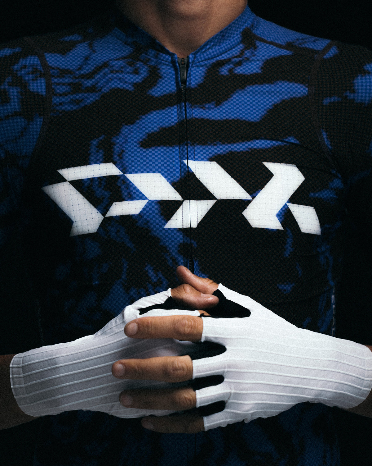 Men's Pro Race Jersey - Glitch Flow Blue Shift
