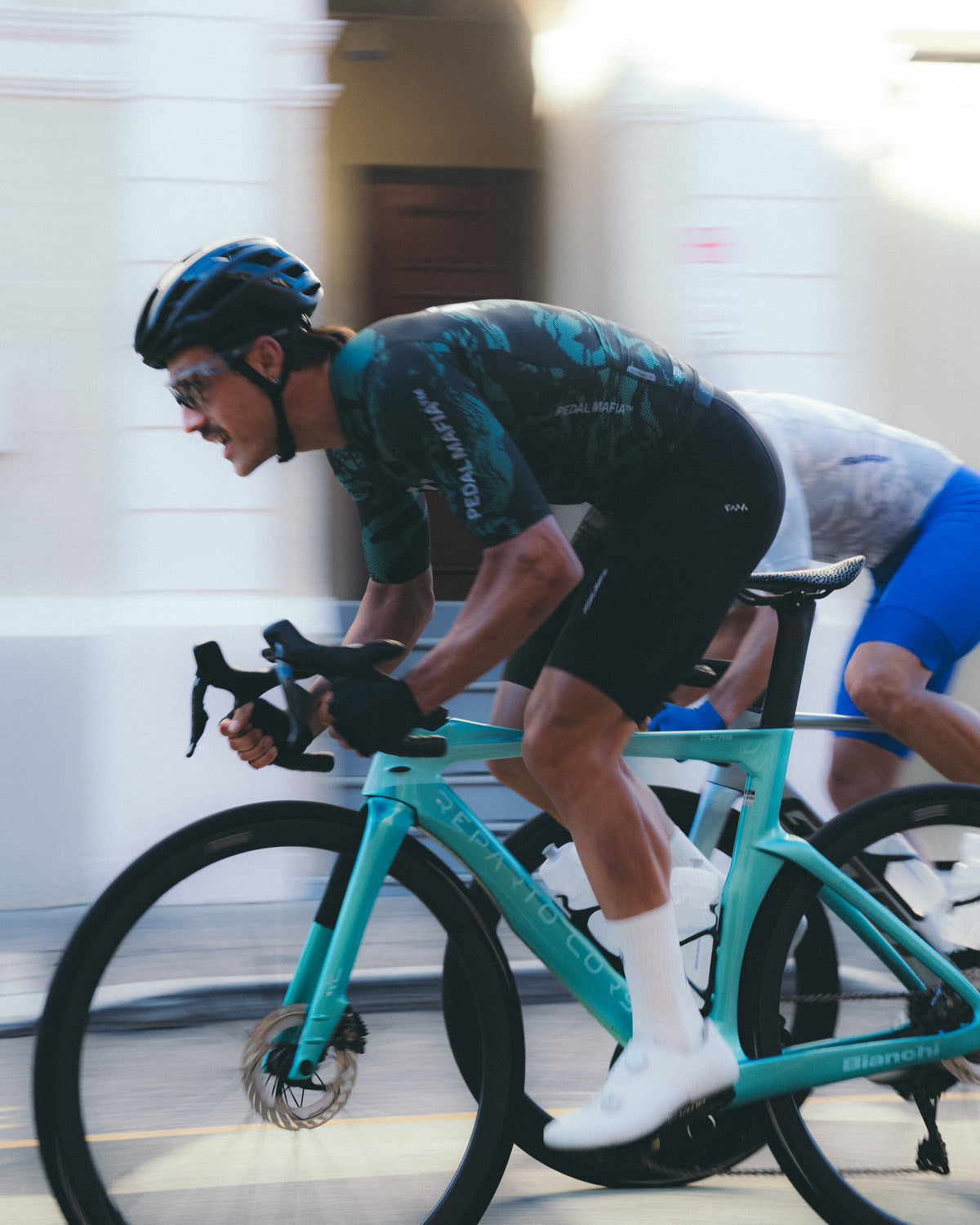 Men's Pro Race Jersey - Glitch Flow Shadow Green