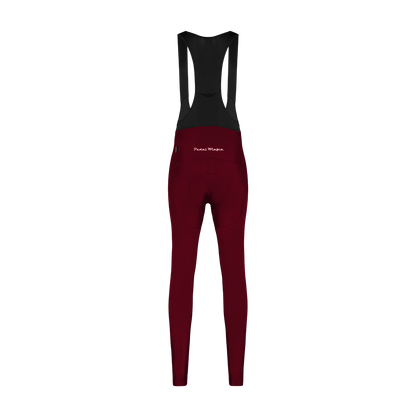 Women's Core Thermal Bib Tight - Rot Wine