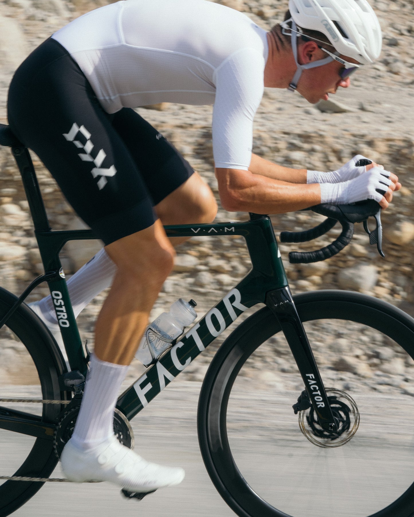 Men's Pro Race Suit Cycling Bundle - White