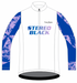 Custom Long Sleeve Core Jersey - Stereo Black (White)