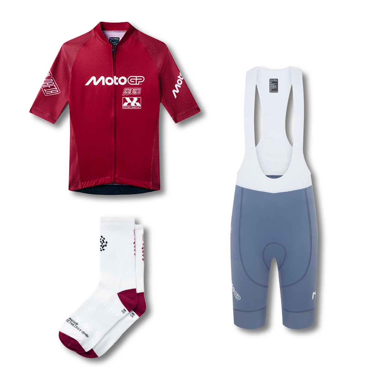 Women's MotoGP Cycling Bundle - Red / Grey