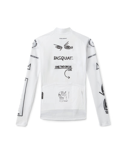 Women's Core Long Sleeve Jersey - Jean-Michel Basquiat White