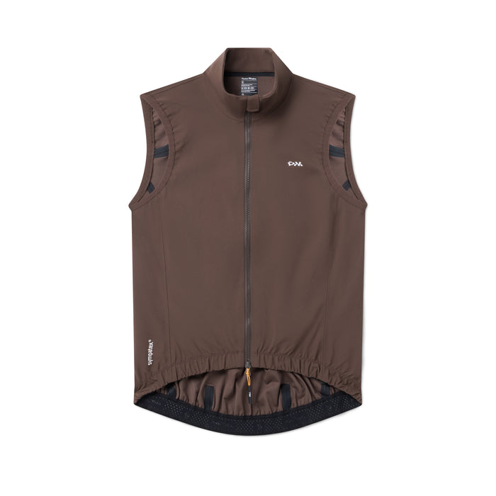 Women's Pro Sympatex Heavy Rain Vest - Brown