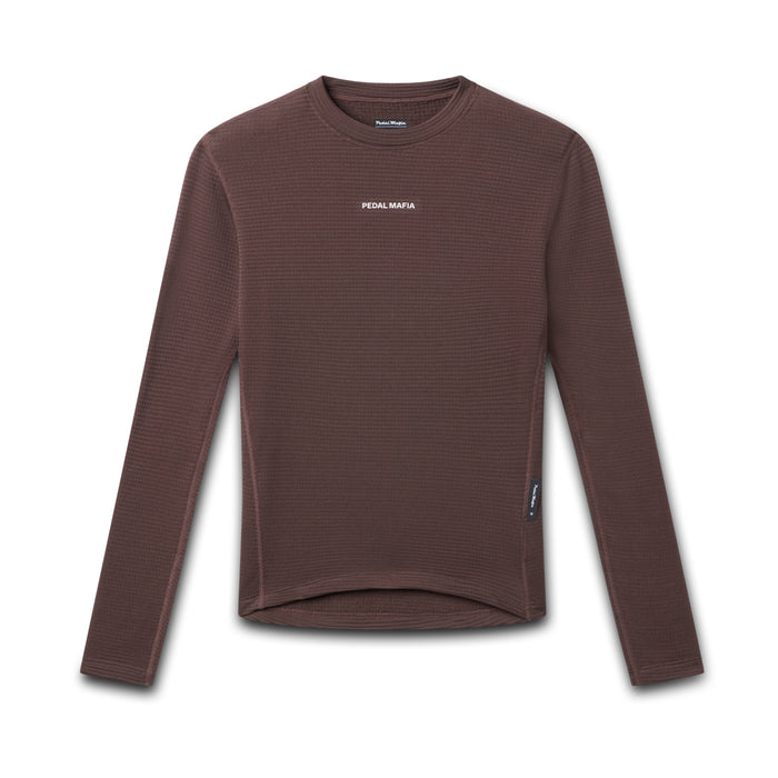 Women's Pro Merino Long Sleeve Base Layer - Brown